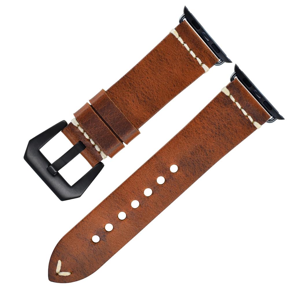 Applicable To Apple Watch Leather Strap Apple Watch Iwatch8 Men'S S7 Women'S Strap