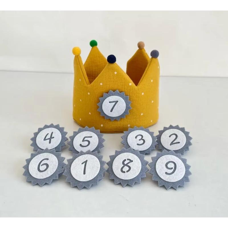 Cotton Crown Props Children Photography Props Photoshoot Birthday Crown Hat Fotografia Accessories Birthday Party Props