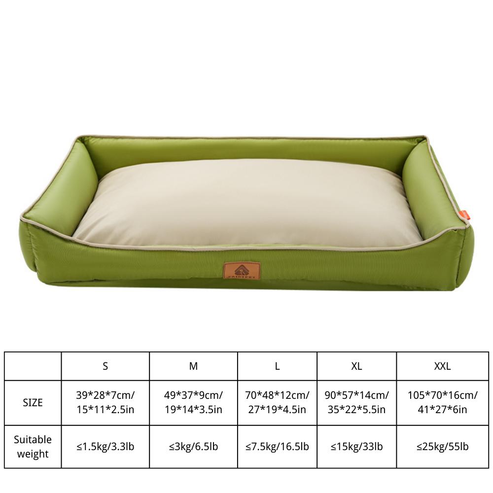 Winter Hondenkussens, Waterbestendig Groot Hondenkussen met Zijkanten, Antislip Bodem en Eierdoos Schuim Grote Huisdier Bank Bed Wasbaar