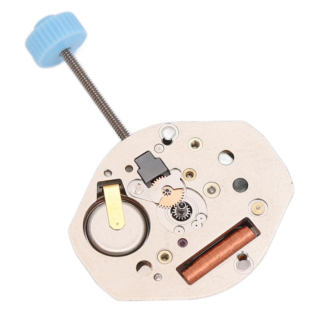 763 Quartz Movement Alloy Watch Movement Portable and Light DIY Repair Parts Replacement Silver for