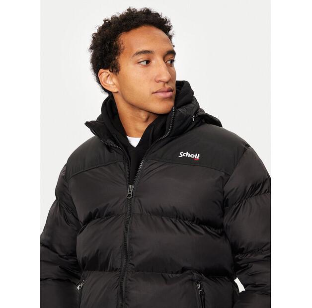 Winter Jacket SCHOTT NYC UTAH, Black, Standard Fit