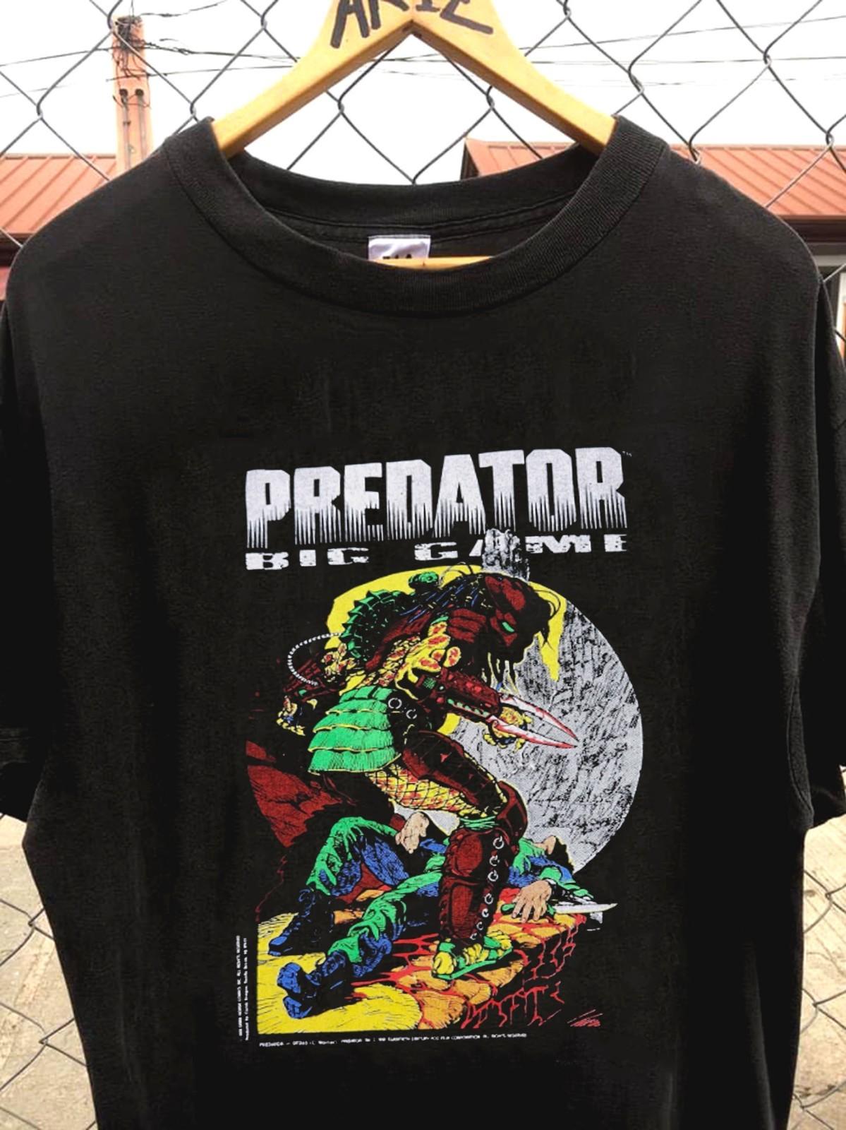 Predator Big Game vtg classic style black short sleeve tee QT7649 XXXXL