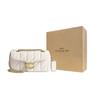 Coach Tabby 20 Striped Quilted Push Lock Closure Logo Flap Pillow Bag Women Handbags Chalk-White CP149-B4HA