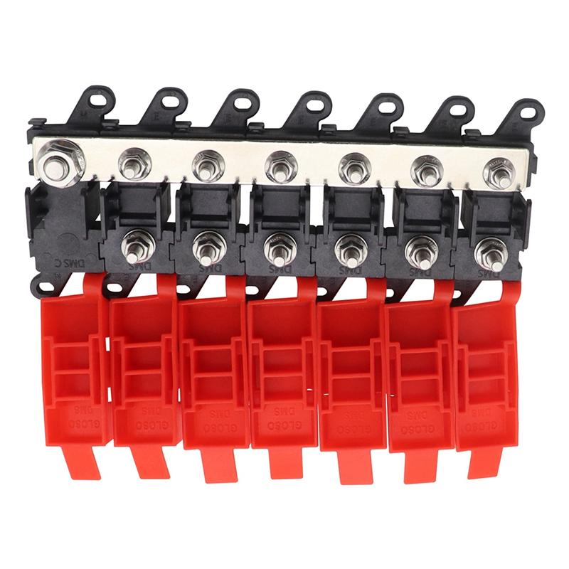 6 Way Car Midi Fuse Box Block Holder 200A Bolt On Fuse Type Power For Car Truck RV On Fuse Type Power Distribution