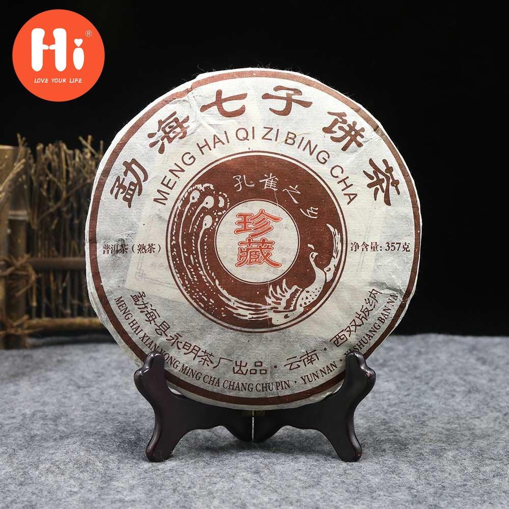

Чай Peahen Town Shu Puer Yunnan Qizi Cake, 2013 г., чайная коллекция, спелый пуэр, 357 г