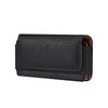 Leather Horizontal Belt Phone Pouch