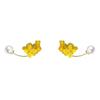 Women S French Vintage Osmanthus Tassel Pearl Earrings Sweet Elegant Ear Jewelry