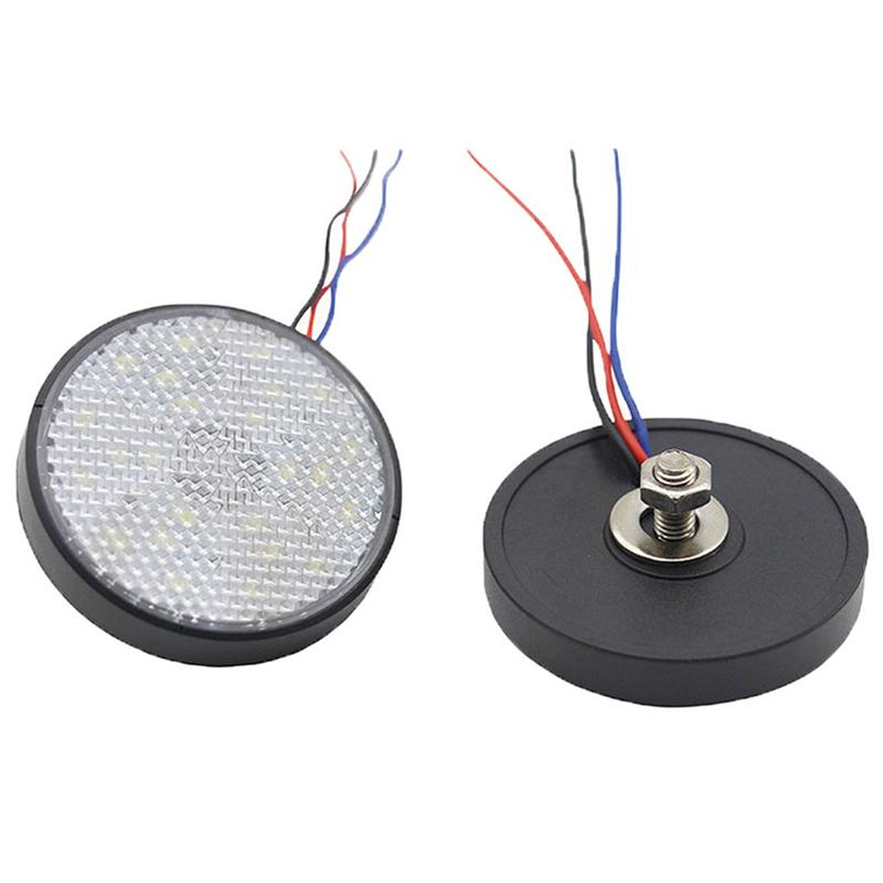 2Pcs Motorcycle 24 Led Brake Stop Warning Reflector Light Rear Tail Marker Lamp