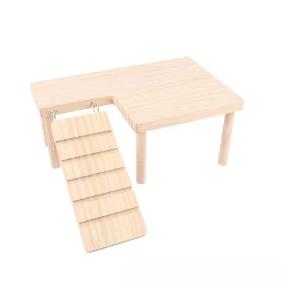 DIY Stairs Toy Jumping Board Hamster Pet Climbing Toy New Wooden Ladder Platform  for Small Pets
