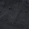 LAP Long Slim Slit Denim Long Sleeve Dress Aq3Do861