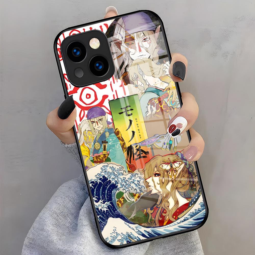Anime Mononoke Kusuriuri Phone Case For IPhone 17 Pro Max 16 15 14 Pro Max 13 11 X Xs Xr 8 7Plus Glass Cover