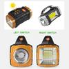 Multi-function Flashlight USB Solar Charging Dual-Purpose Lighting COB Work Light for Hurricane Emergency Hiking Camping
