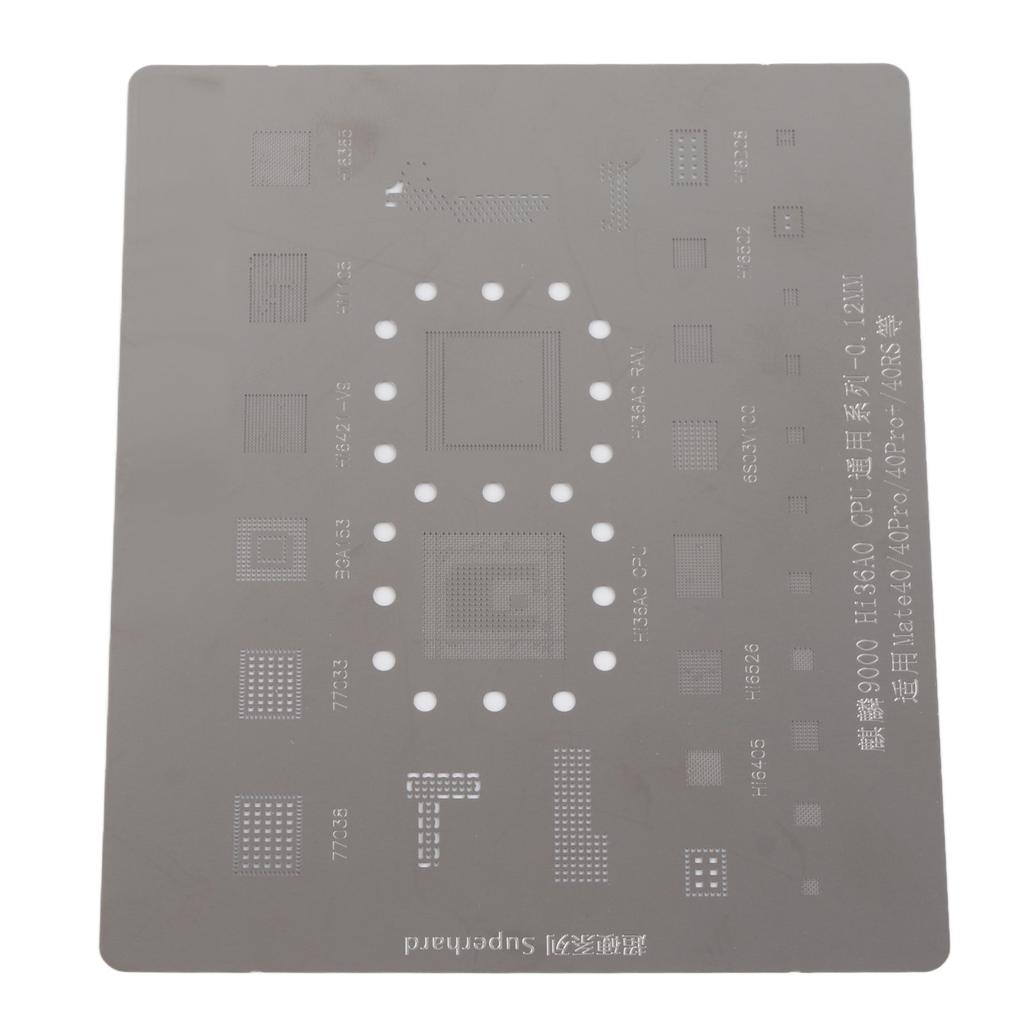 BGA Reballing Stencil Template Stainless Steel Portable High Temperature Resistant Reballing Rework