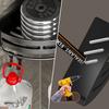 Bathroom Kitchen Shelf, Adhesive or Screws Wall Mounted Shower Shelving with 4 Movable Hooks,