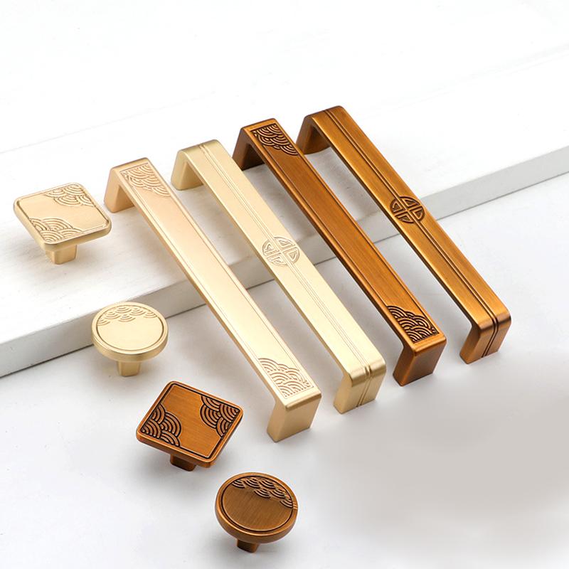 

1 шт. Новые китайские антикварные длинные ручки золотые мебельные ручки для ящиков шкафа