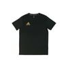 T Shirts Men's Black Base Gold Logo Crew Neck Moderate adiCSTS06P-BG