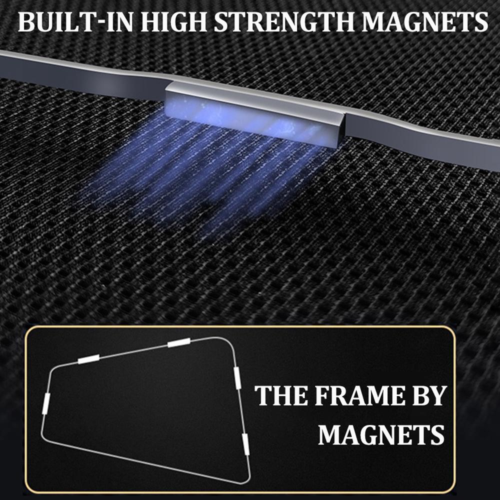 Magnetic Car Side Window Sunshades For Toyota RAV4 XA40 (2014-2019) For Rear Passenger Privacy Auto Window Sun Protection SHADESWindshield Sunshades