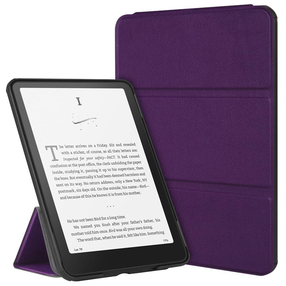 For Auto Wake/Sleep Case Tri-fold Shockproof e-Reader Cover Leather Wear Resistant for Kindle Paperwhite 12th Gen 2025 (7 inch)