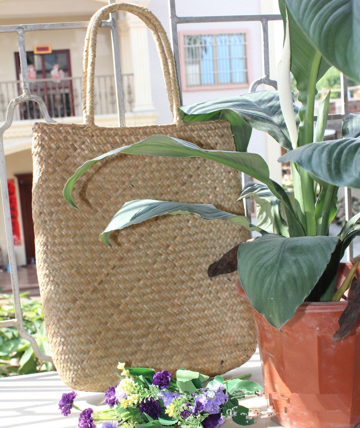 

Women Fashion Designer Lace Handbags Tote Bags Handbag Wicker Rattan Bag Shoulder Bag Shopping Straw Bag