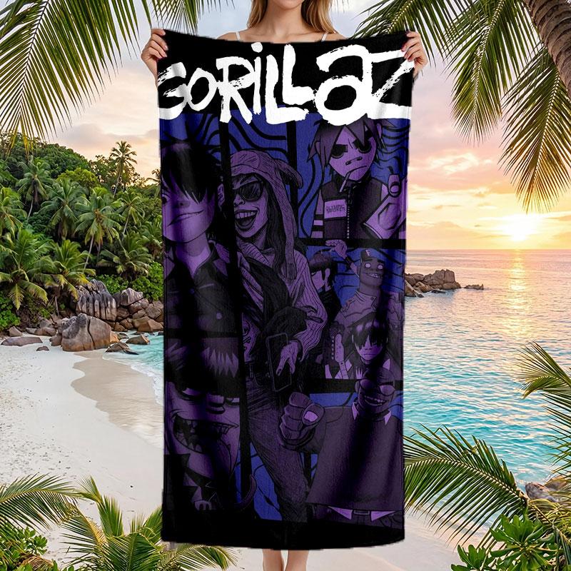 Large Beach Towel Quick Dry Absorbent Towel For Beach IndoorGorillaz