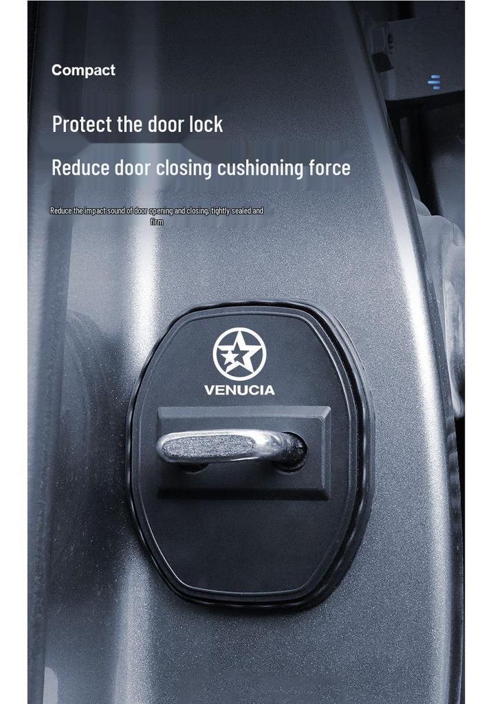 Venucia D50 Auto-Türschloss Schutzhülle aus Silikon - Staubdicht, Rostschutz, Stoßdämpfung.