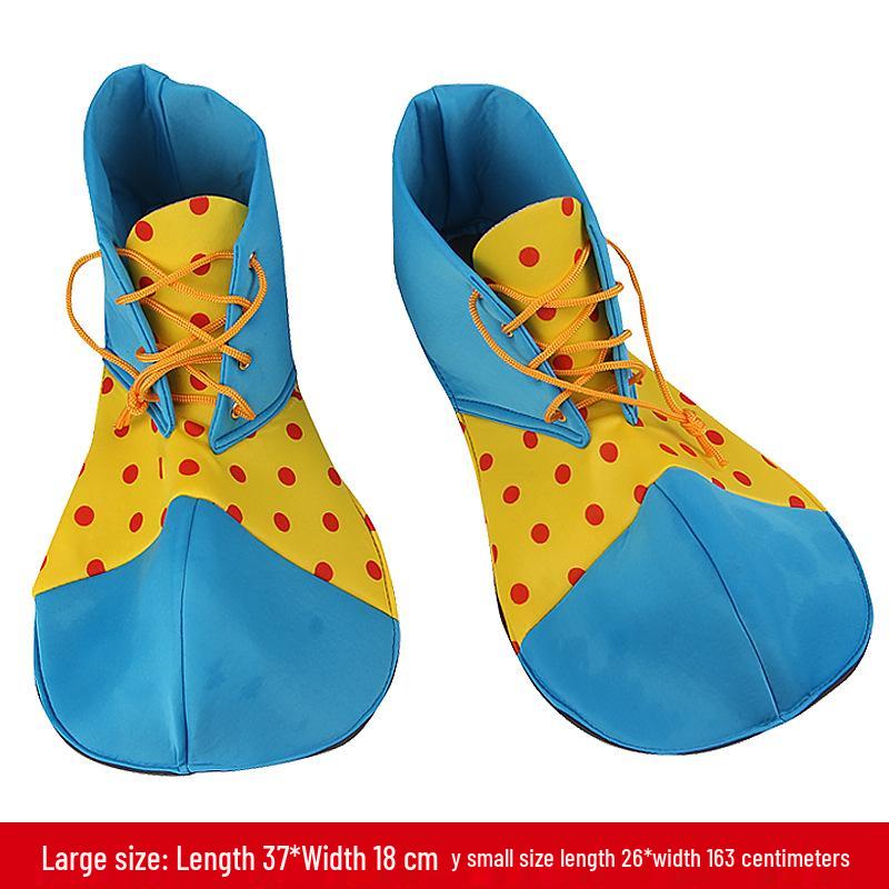 Children's and Adult Festival Clown Cosplay Shoes - Round Toe Dress-up Accessories