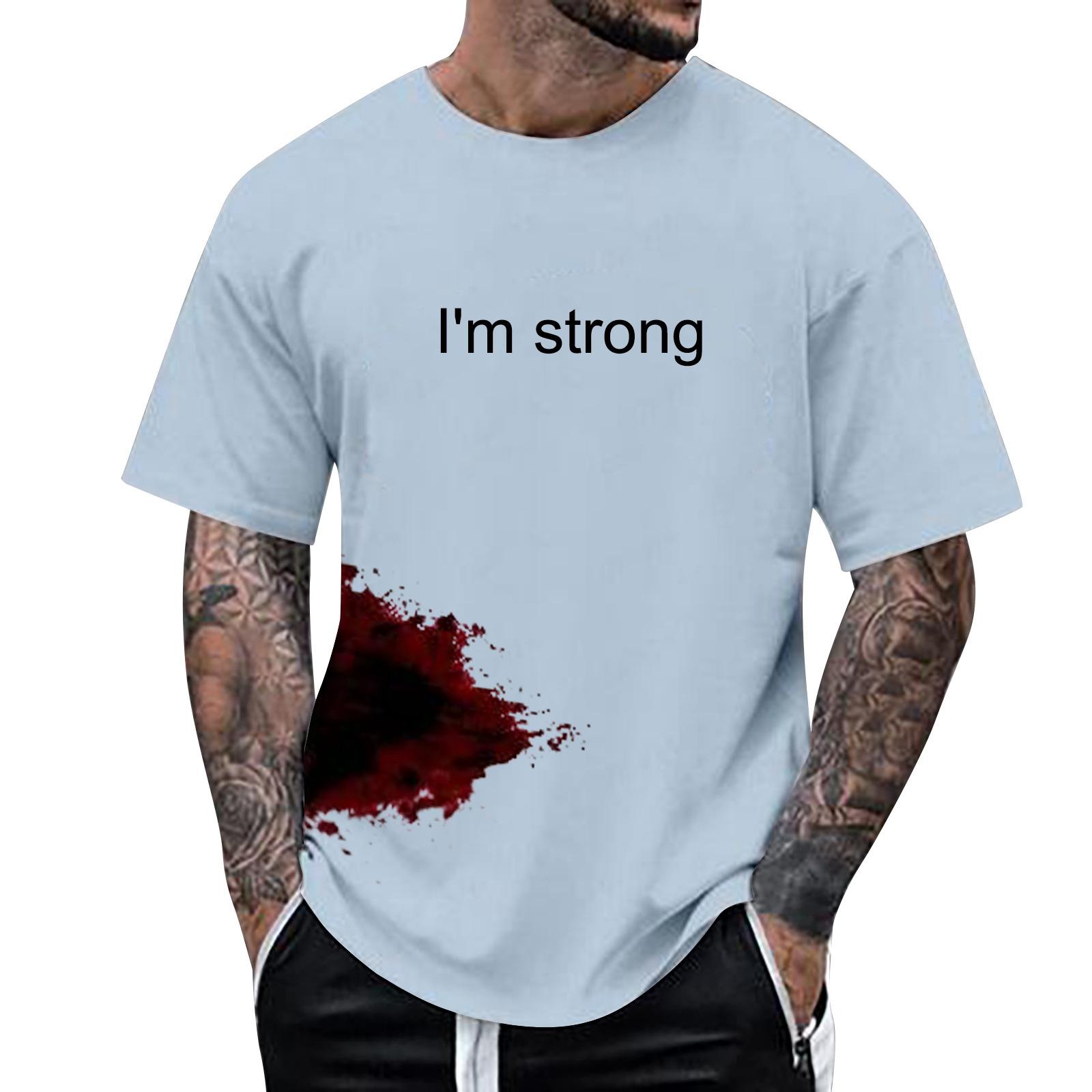 

Футболка с 3D буквенным принтом, мужская повседневная летняя футболка с изображением животных, мужские свободные топы с круглым вырезом и короткими рукавами, дышащие парные футболки