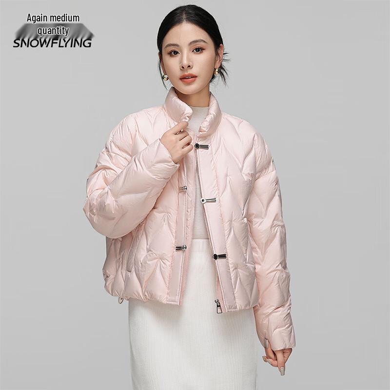 

Women s Short Stand-Collar Loose Fit Down Jacket
