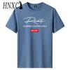 HNXC Cotton Short Sleeve T-shirt Men's Fashion Loose Half Sleeve Shirt Printed Compassionate Shirt