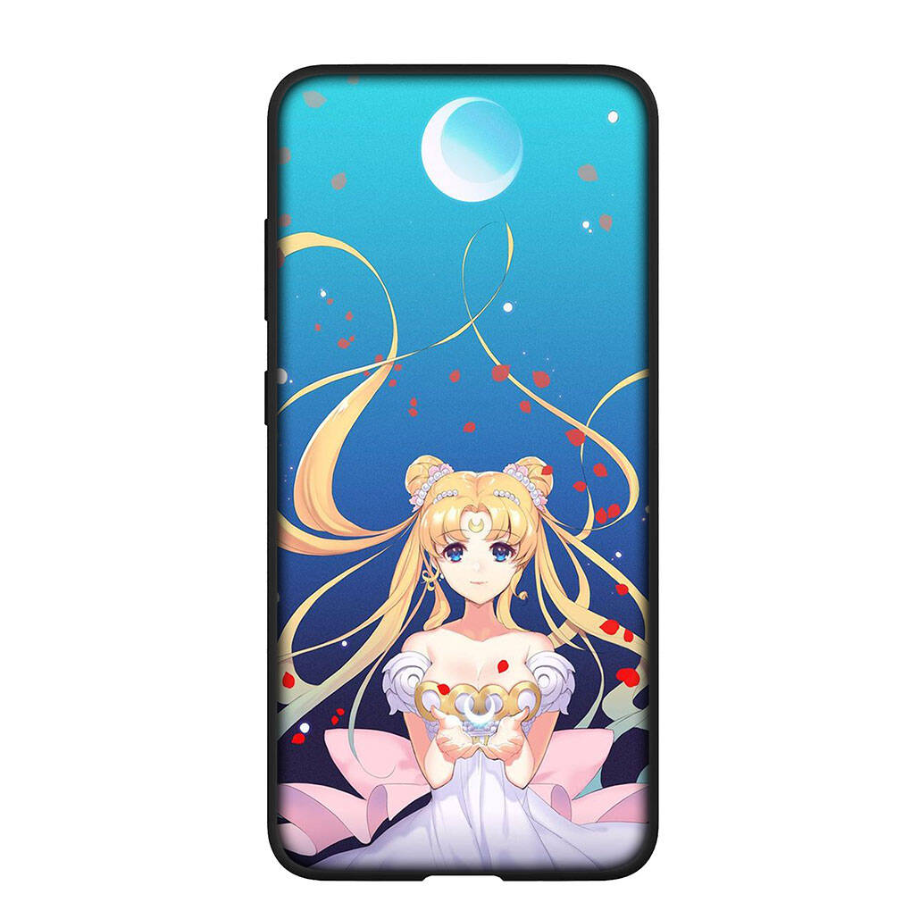 Phone Case for iPhone 17 16 15 Plus XR Huawei P30 P20 Lite Redmi Note 14 12 11 13 Pro Max OPPO A60 A80 A40 A18 A38 A54 Cartoon Sailor Moon Girl Cover