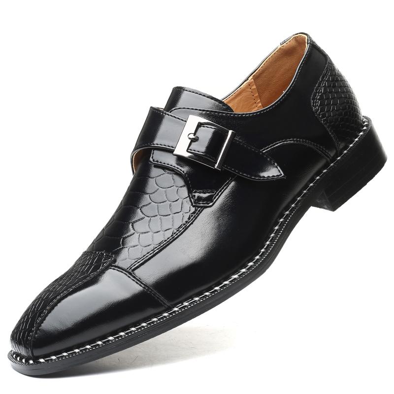 Fashion Men's Leather Dress Shoes Fashion Men Oxford Shoes Formal Office Business British Style Party Wedding Shoes Plus Size 38-48