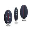 Soft Rubber Silicone Car Key FOB Protection Skin Cover Case for Hyundai Grandeur GN7 Kona Ev 2023 2024 Smart Romote Accessories