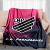 Red And Black Sport Emblem Printed Throws Blanket Soft Flannel Blankets for Couch Bed Gifts for Men Women Picnic blanket Christmas gifts