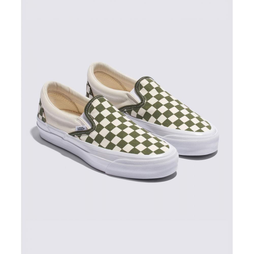 Vans Premium Classic Slip On 98 Lx    Checkerboard  Grape Leaf Vn000d5akcz1