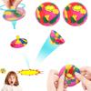 2Pcs Bouncing Bowl Outdoor Sports Children's Stress Relieving Rubber Rotating Jumping Hemisphere Children's Stress Relieving Toy