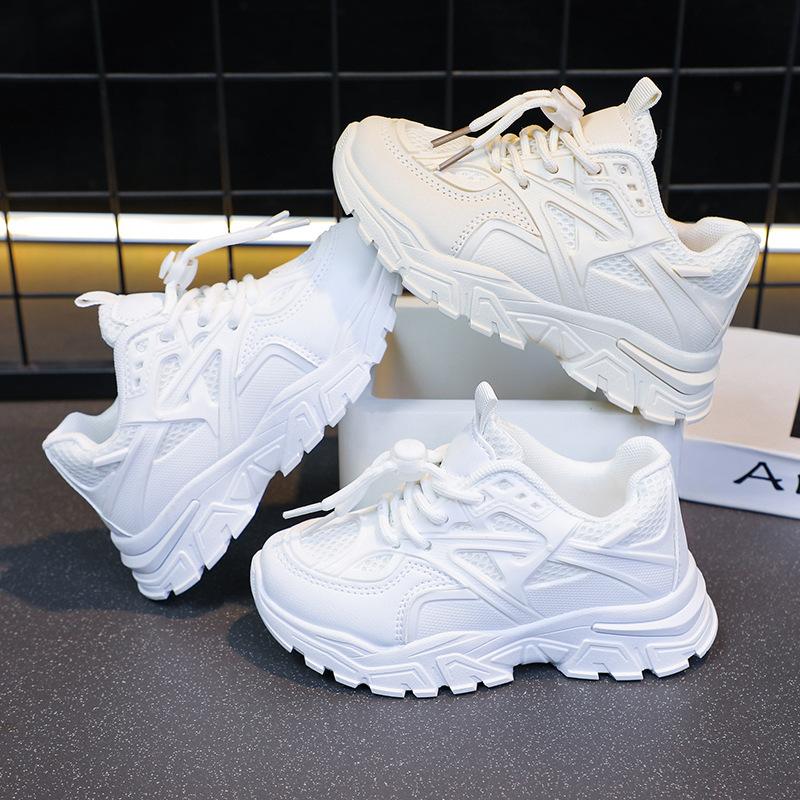 Little White Shoes Versatile Children's Breathable Dad Shoes 2025 Summer New Girls Ins Sports Shoes Boys Running Shoes