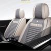 5-Seat Car Seat Cover Set, Full Car Seat Cushion Linen Car Seat Cover, All-Season Car Seat Cover Set, Compatible with Five-Seat Vehicles