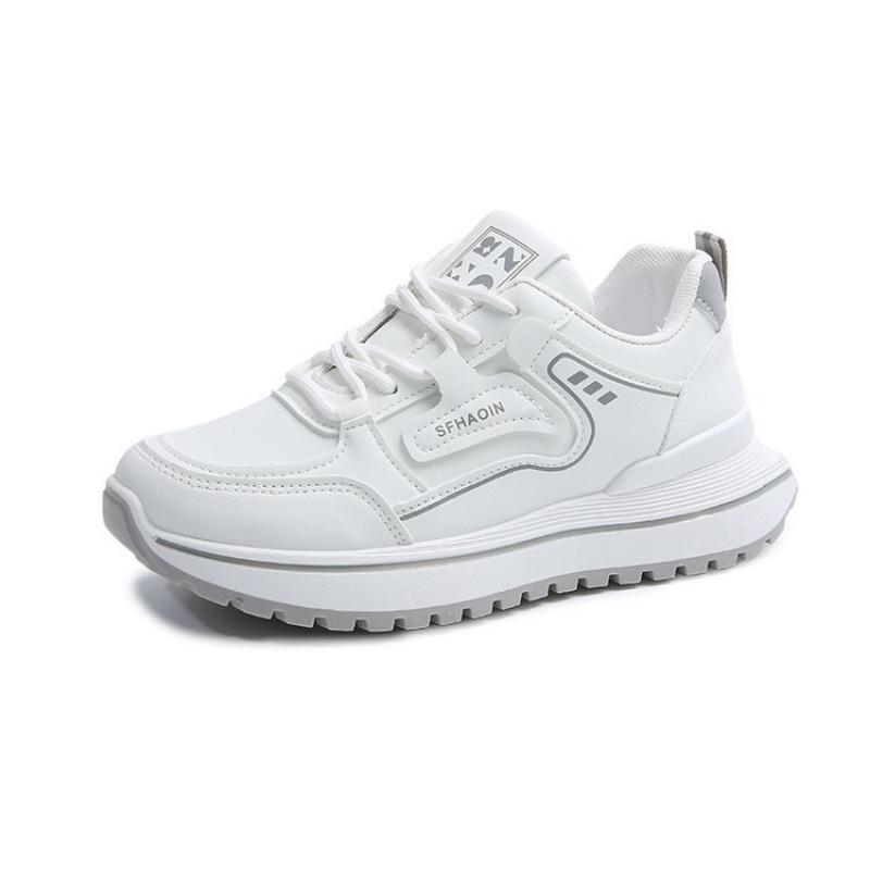 Taizhou Rubber Sole White Sneakers Women's Spring New Platform Running Shoes College Style Fashion