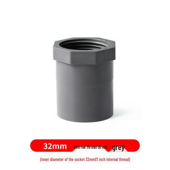 PVC Female Thread Straight Through Connector (Sizes: 20-110)