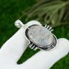925 Silver Oval Ocean Fume Agate Stone Mother Wedding Unique New Pendant Jewelry