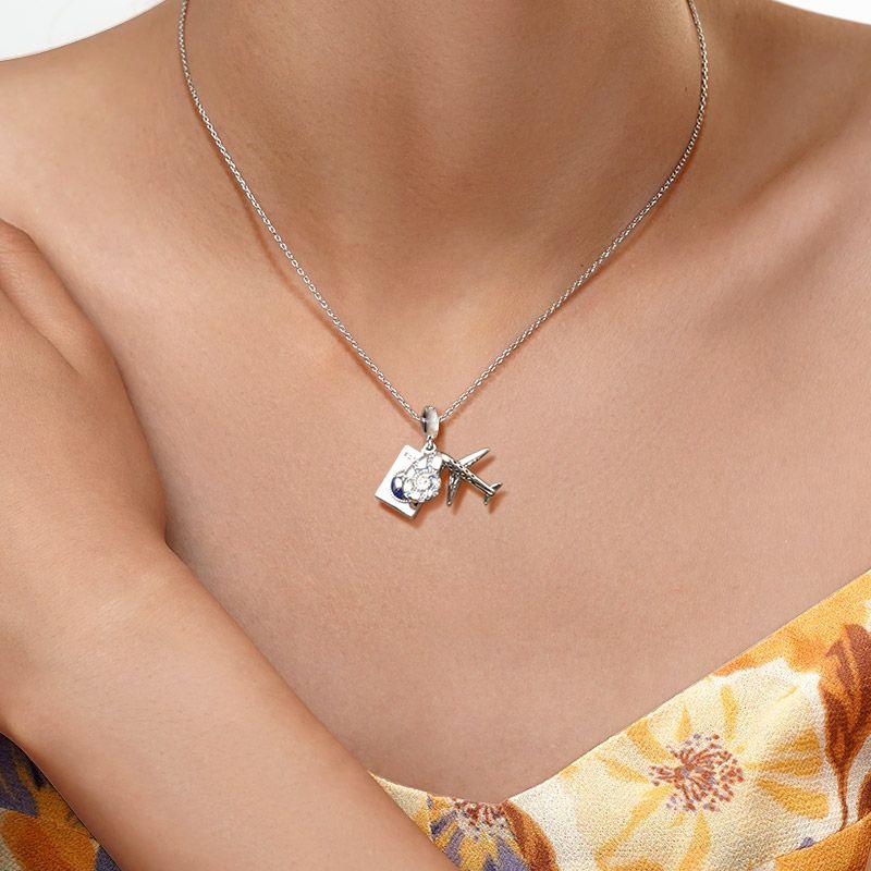 925 Silver Travel Aircraft Motorcycle Pendant Charm DIY Beads Fit Bracelet Necklace Women Jewelry Handmade
