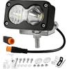 Baja Style Light Ebike Headlight, 3 Pin Baja Light for Ridstar Q20 | IP67 Waterproof 6500K 12V-60V Wide Voltage for Ridstar Q20 Ebike, Motorcycle &