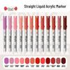 Zhi Jin Liquid Acrylic Marker - Soft Tip, Opaque Watercolor Pen for DIY Graffiti & Elementary School Art.