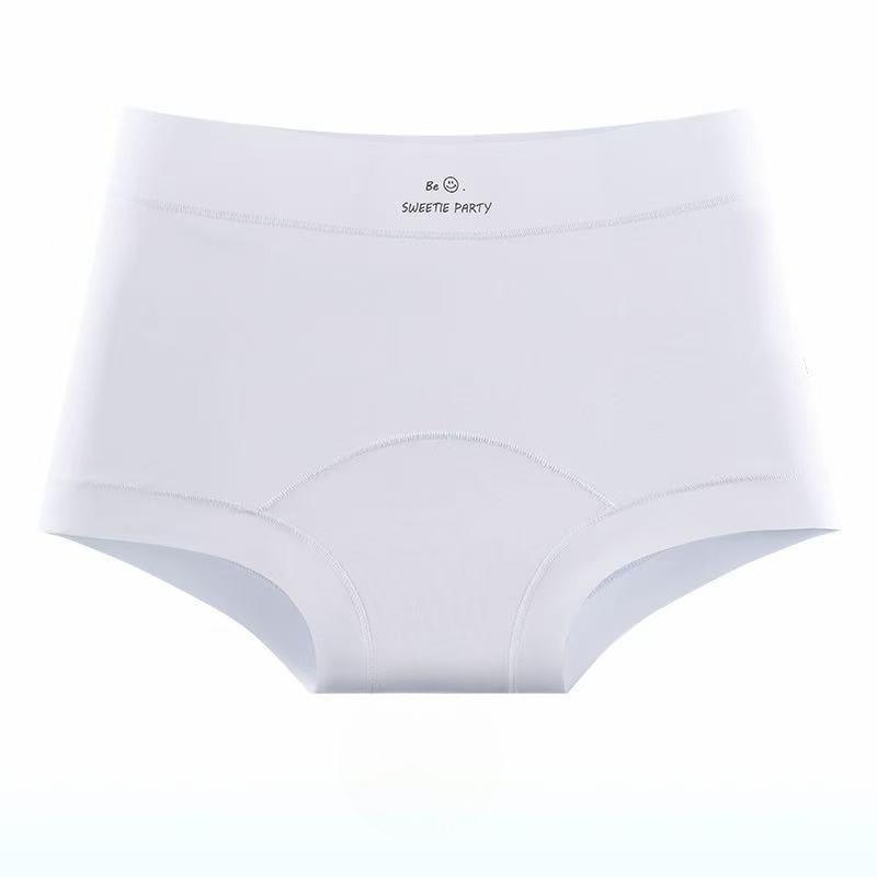 Women's Summer Simple New Antibacterial Extension Cotton Crotch Non Scratch Breathable Small Flat Angle Briefs