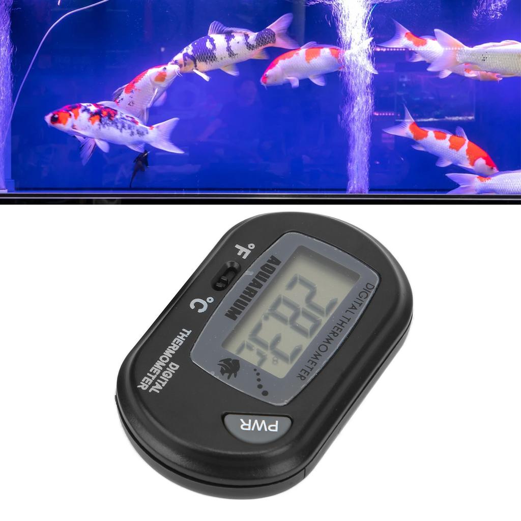 LCD Digital Aquarium Thermometer, Large Display, Waterproof Probe, C degrees CelsiusF degrees  Conversion, -50 degrees C . +70 degrees C Temperature R