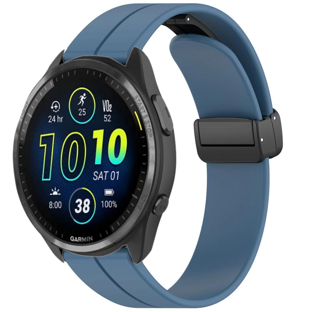 20mm 22mm Silicone Strap for Garmin Forerunner 965 265 165 55 970 570 Magnetic Wristband for Garmin Vivoactive 5/6/Venu 3 Correa