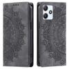 For Xiaomi Redmi 12 5G,12 4G Mandala Embossed PU Leather Flip Wallet Case Magnetic Closure Cover