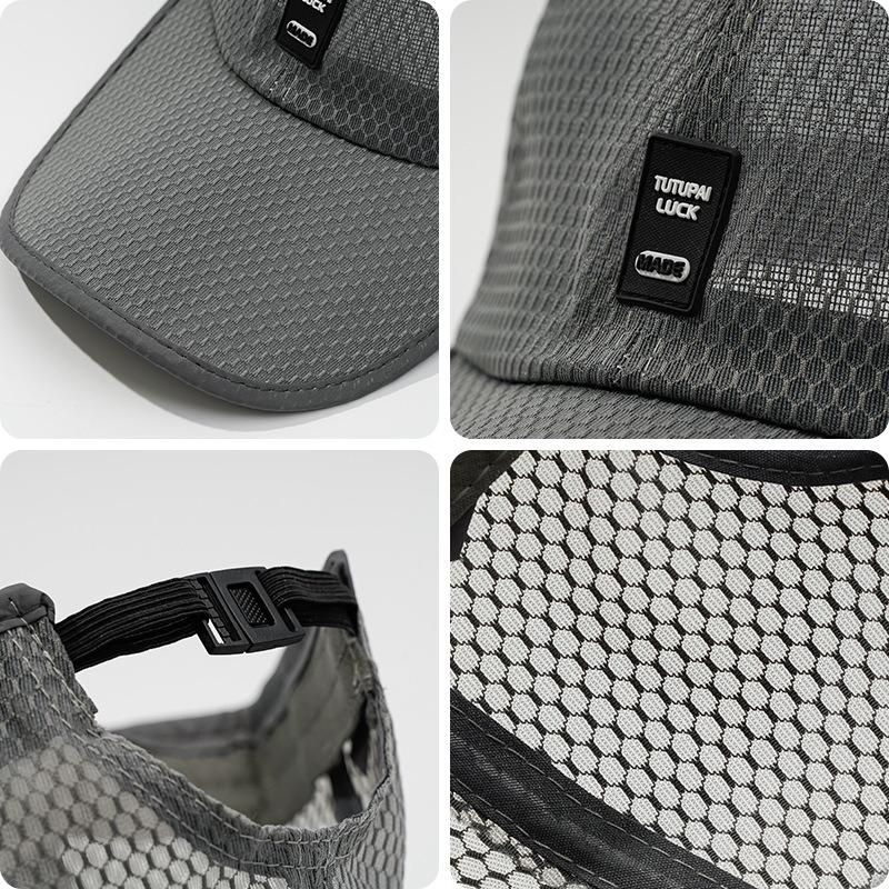 Hat Men's Autumn and Winter Cap Sun Protection Sun Outdoor Shading Breathable Mesh Quick Drying Baseball Cap Accessories