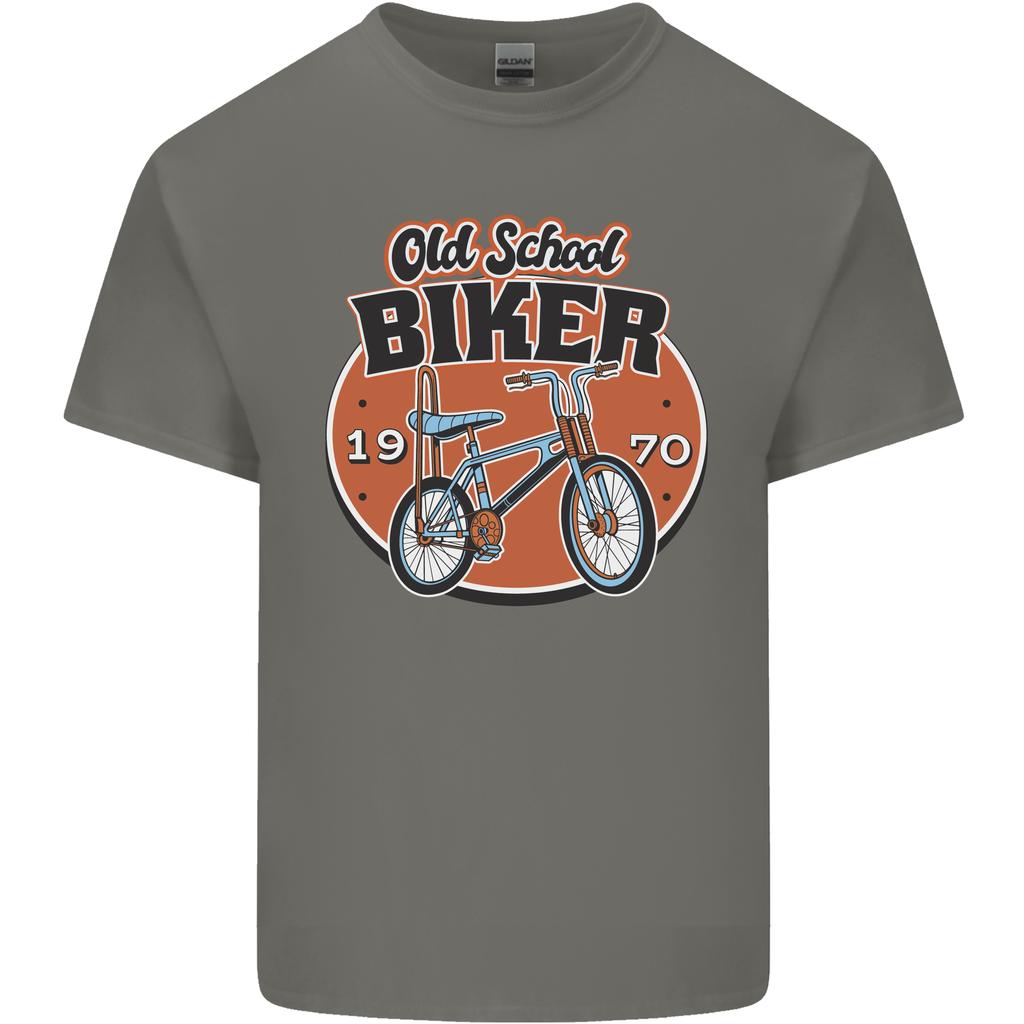 Old School Biker Bicycle Chopper Cycling Unisexs Light Cotton TShirt