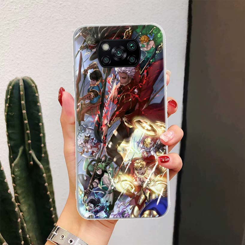 Fate Zero Stay Night Saber For Xiaomi Poco X6 X3 Nfc X5 X4 F6 F5 Pro Phone Case F4 Gt F3 F2 F1 M5S M4 M3 M2 5G Fundas Coque X3 N